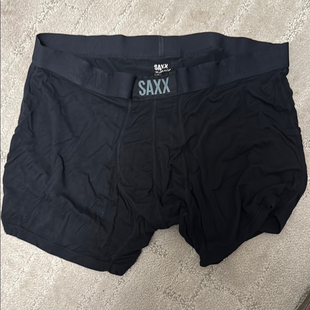 Saxx Black Boxer Briefs Stretchy Comfort